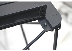 Összecsukható kempingasztal 70x70cm antracit