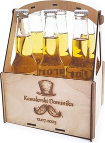 Dekoratív sörösdoboz 330ml gravírozással Legénybúcsú ajándék