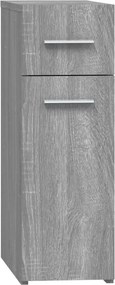 vidaXL szürke sonoma színű szerelt fa patikaszekrény 20x45,5x60 cm