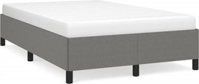 vidaXL sötétszürke szövet ágykeret matrac nélkül 120x200 cm