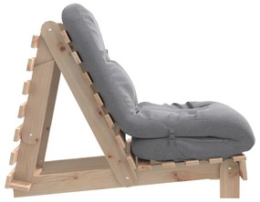 tömör fenyőfa futon kanapéágy matraccal 60 x 206 x 11 cm