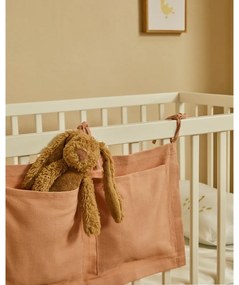 Rózsaszín pamut zsebes tároló kiságyra 45 cm Laily – Kave Home