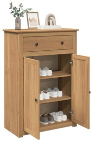 vidaXL Panama tömör fenyőfa cipőtároló szekrény 80 x 40 x 114 cm