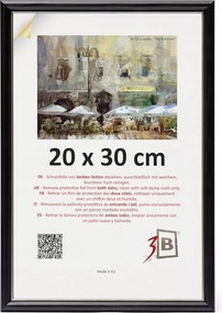 Képkeret 20x30 cm Fa Fekete Vintage