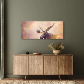 Kép - jávorszarvas az őszi levelekben (120x50 cm)