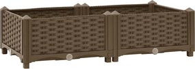 vidaXL polipropilén magaságyás 80 x 40 x 23 cm