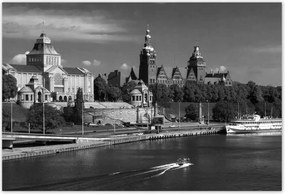Poszterek 200x135 Fekete-fehér Szczecin