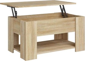 vidaXL sonoma tölgy színű szerelt fa dohányzóasztal 79x49x41 cm