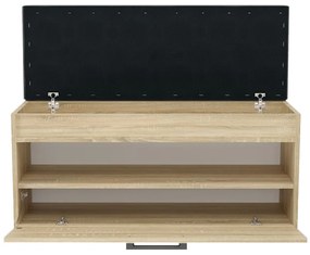 Odell Parma cipőtároló pad, 100x49x35 cm, sonoma