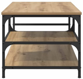 vidaXL Dohányzóasztal Artisan tölgy 90 x 49 x 40 cm Faanyag