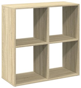 sonoma tölgy szerelt fa elválasztó könyvespolc 69,5x29x69,5 cm