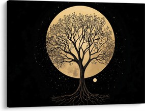 Kép – Fa arany teliholdban I. (70x50 cm)