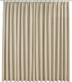 Sötétítő függöny akasztókkal, bézs, 290x245