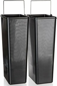 Brilanz szemeteskosár, 2 x 20 l, nerez, 40 l