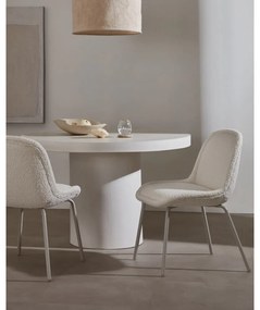 Beton kerek kerti étkezőasztal ø 120 cm Aiguablava – Kave Home