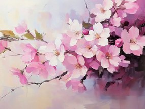 Vászonkép Canvas Természet Cseresznyefa Virágok Sakura 100x75