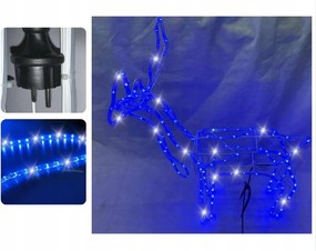 Led Rénszarvas 55 CM Kék Flash (hideg Fehér) 6M