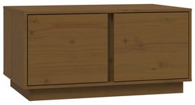 vidaXL mézbarna tömör fenyőfa dohányzóasztal 80 x 50 x 40 cm