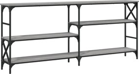 vidaXL szürke sonoma színű szerelt fa konzolasztal 180 x 29 x 76,5 cm