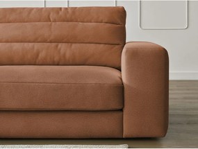 Narancssárga bársony sarokkanapé (bal oldali-heverő résszel) Sierra – Bobochic Paris