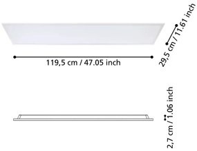Eglo 900939 - LED Mennyezeti panel RABASSA LED/34,5W/230V 120x30 cm