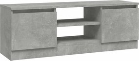 vidaXL betonszürke TV-szekrény ajtóval 102 x 30 x 36 cm