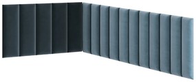 Kárpitozott panel 16 db.  Quadra 100x220x50 cm (mentol). 1051978