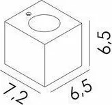 Novolux BRICK 412B-L01E2B-40 Fali lámpa 2x3W/LED 165LM IP20