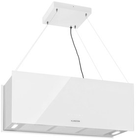 Klarstein Kronleuchter XL, mennyezeti páraelszívó, 90 cm, 590 m³/ó, LED, érintőképernyős, fehér