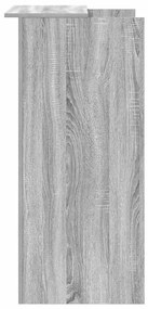 recepciós pult szürke sonoma 55x50x103,5 cm szerelt fa