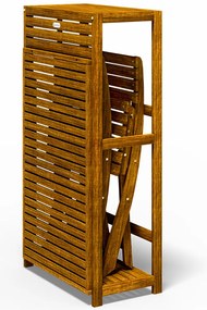 Casaria® Fa összecsukható készlet - akác