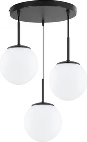 Brilagi - MILO kábeles függeszték 3xE27/60W/230V fekete