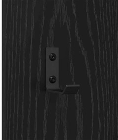 Fali Kabáthorog Musta tammi 30 x 1.5 x 80 cm Faanyag