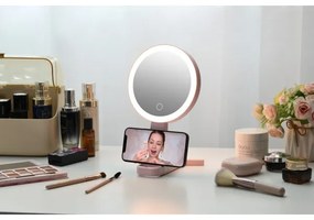 Immax 09102L - LED+CCT dimmelhető kozmetikai tükör SWEET LED/3W/5V rózsaszín