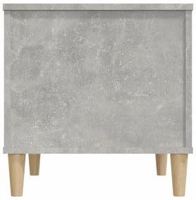 betonszürke szerelt fa dohányzóasztal 60 x 44,5 x 45 cm
