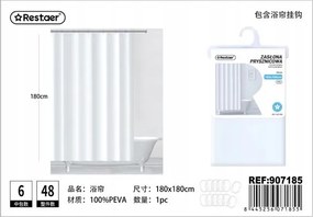 Fehér Eva Zuhanyfüggöny 180x180cm