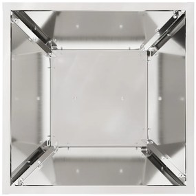 vidaXL Pillér Ültető Ezüst 35 x 35 x 73 cm