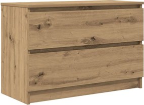 vidaXL kézműves tölgy színű szerelt fa TV-szekrény 80x35x54 cm