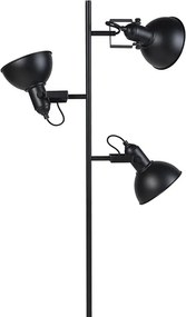 Okos állólámpa fekete arannyal, 3 izzós, 3 WiFi P45-tel - Tommy