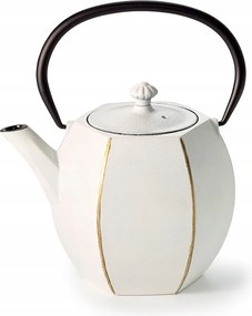 Öntöttvas vízforraló "Yanghong" 700ml fehér arany részletek