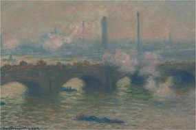 Kép - Claude Monet, Waterloo Bridge, Gray Day, reprodukciók (90x60 cm)