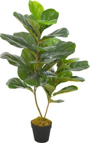 vidaXL zöld, cserepes mű lantlevelű fikusz 90 cm