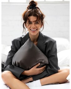 Selyem párnahuzat 51x76 cm Charcoal – slip