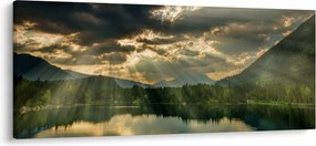 Tó a ragyogó nappal képe (120x50 cm)