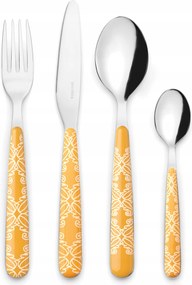 Guzzini Fusion Evőeszköz szett 24 db-os szett 6 személyes Sárga