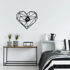 W-046 fekete MDF és fém falilámpa