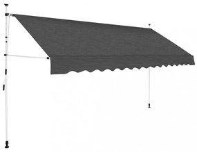 kézzel feltekerhető antracit napellenző 400 cm