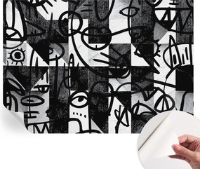 Öntapadós Stílusos Dekoratív Fotótapéta Rajzos káosz 208x146 cm