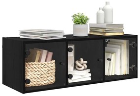 Fali Szekrény Fekete tölgy 102 x 37 x 35 cm Faanyag