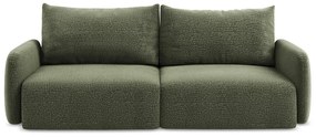 Zöld kinyitható-tárolóhelyes kanapé 238 cm Kalena – Makamii